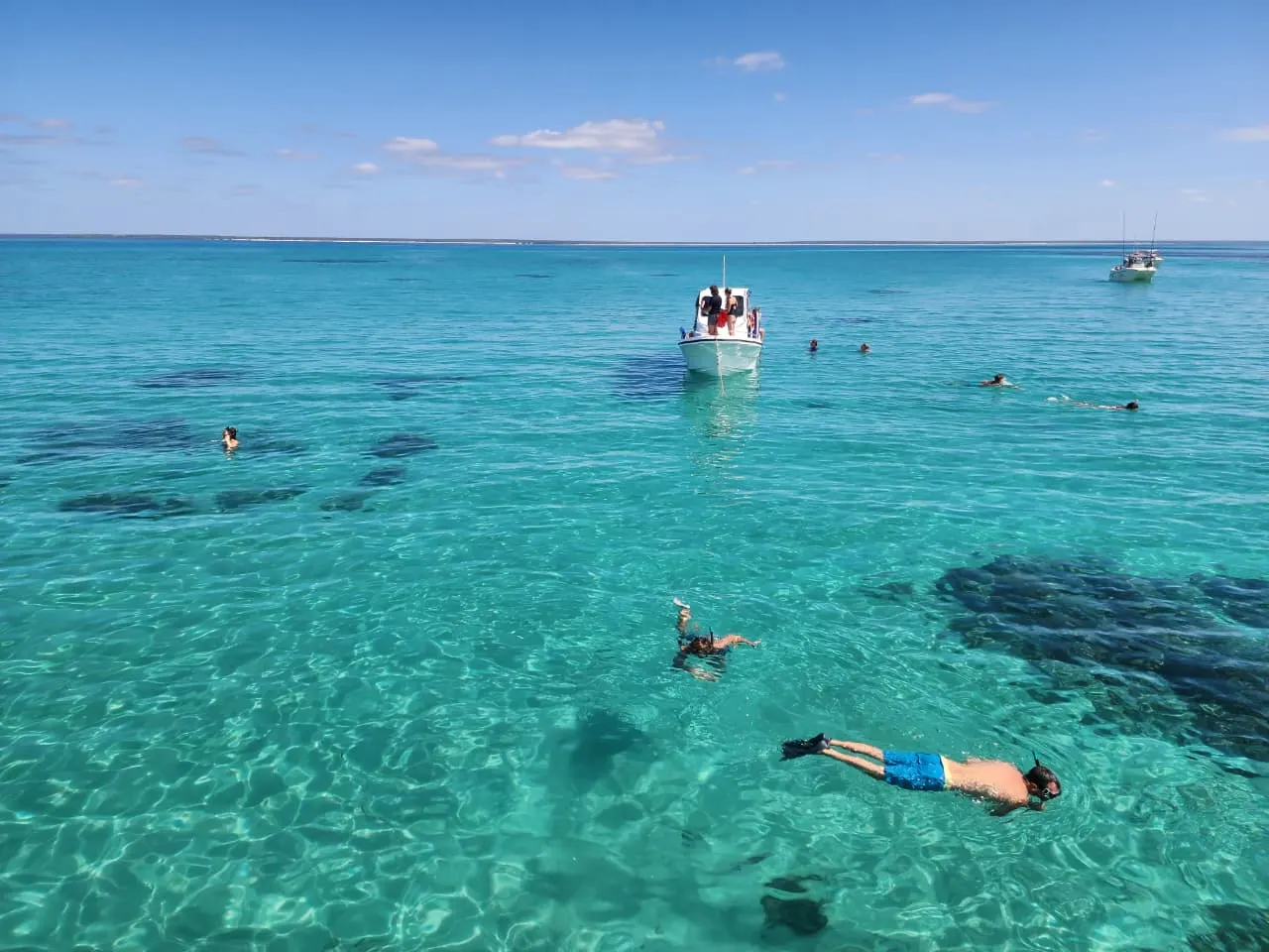 Santa Carolina Island — Swimming over the corals